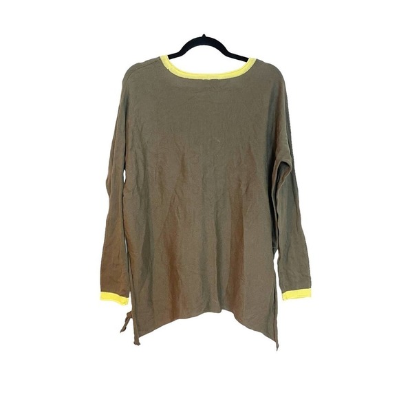 Cloth By Design Oversized Knit Sweater In Drab Solid Green Women's Size S NWT - Picture 4 of 11